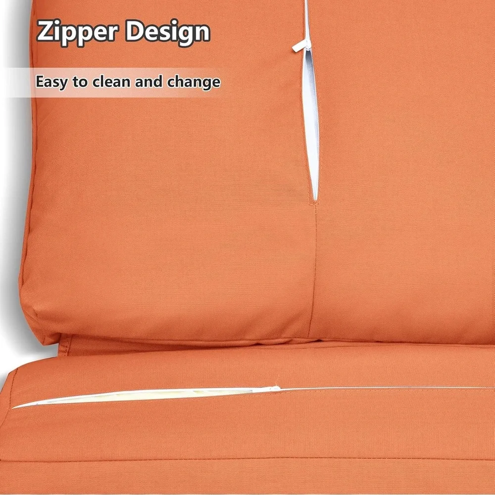 3 ofOutdoor Chair Recliner Cushion Cover Deep Seat,UV Resistant,Water Resistant